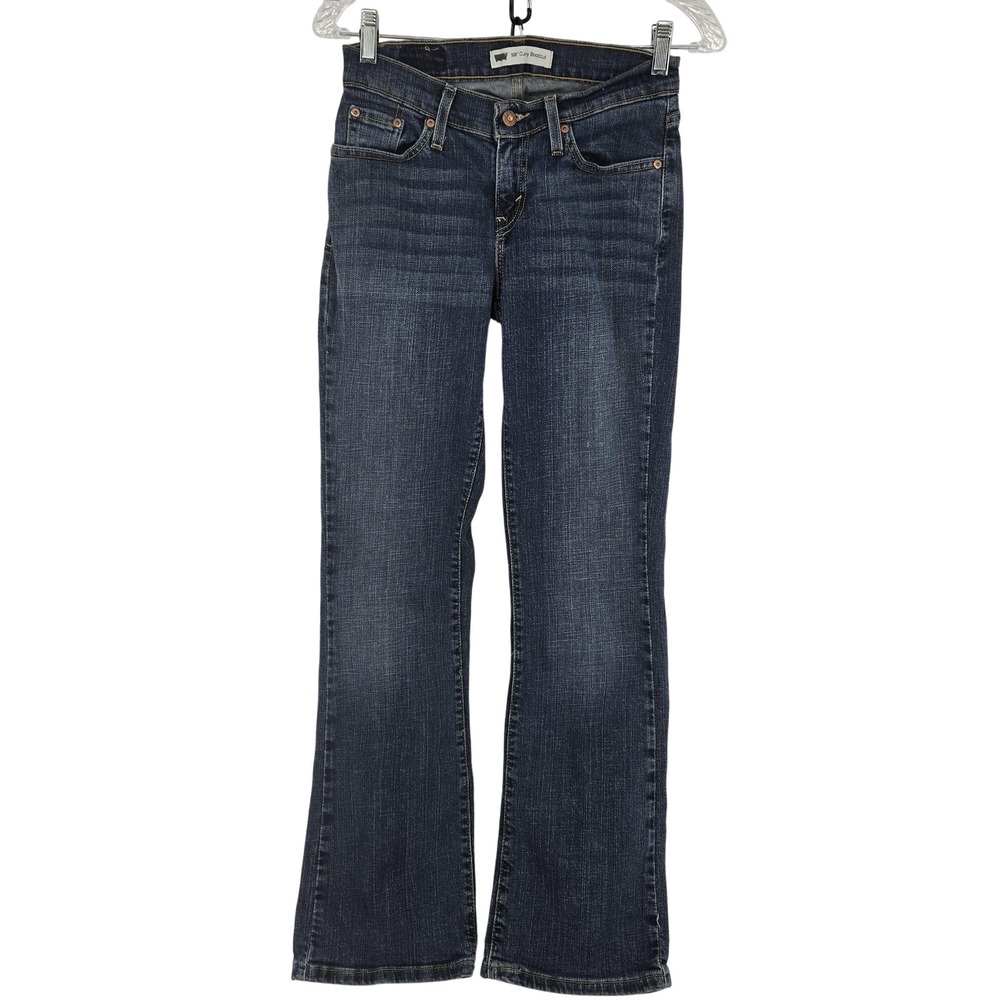 Levis 528 Jeans Womens 4M Curvy‎ Bootcut Blue Denim Stretch Mid Rise 27x31